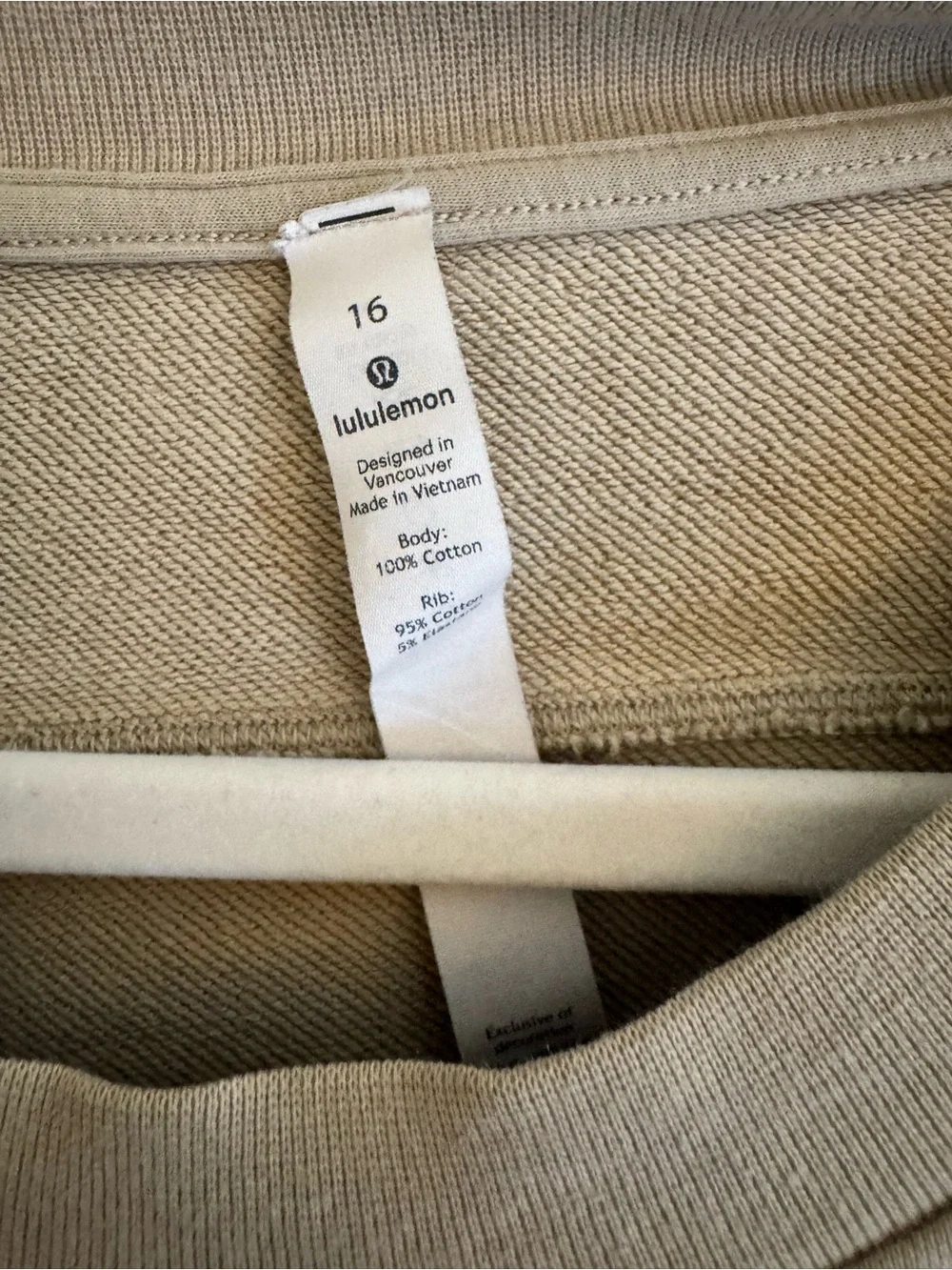 lululemon athletica Perfectly Oversized Crew - tan
